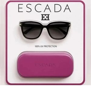 Escada Black Sunglasses with Purple Case